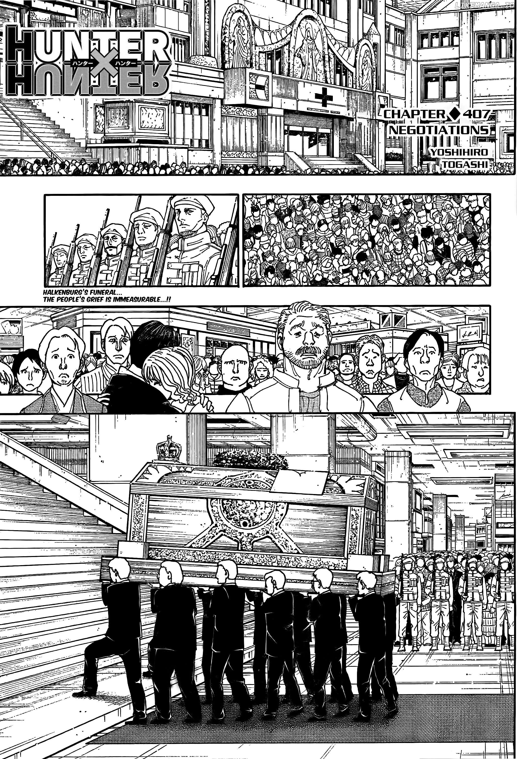 Hunter x Hunter, Chapter 407 image 01